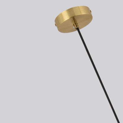 Minimalist Light Luxury Gold Cylindrical Aluminum Acrylic LED Pendant Light