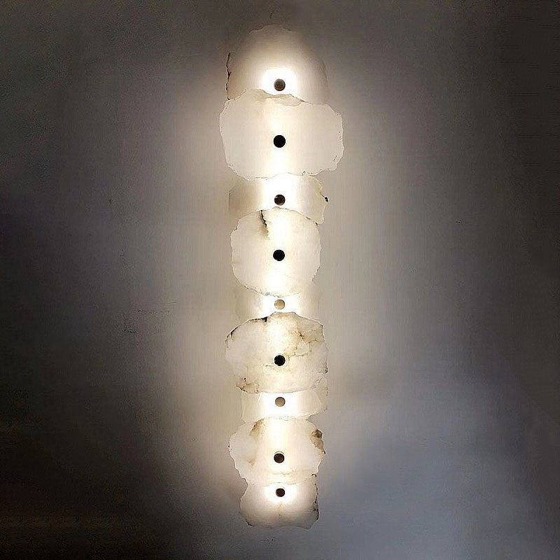 مصباح حائط LED مستطيل الشكل من الحديد اللوسيت بتصميم صيني حديث وبسيط 