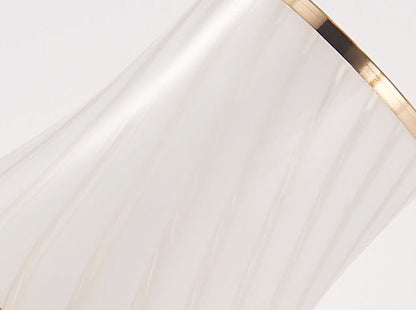 European Simple Glass Lampshade Zipper Switch 1/2-Light Wall Sconce Lamp
