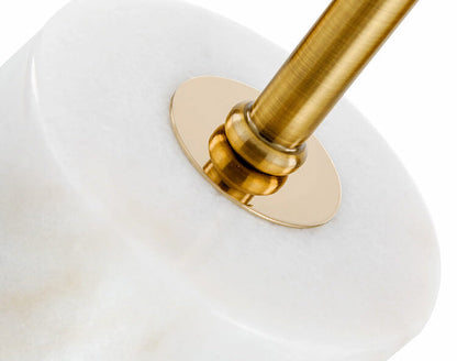 Nordic Minimalist Frosted Glass Ball Marble Base 1-Light Table Lamp