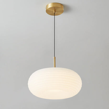 Modern Cream Style Apple All-Copper LED Pendant Light