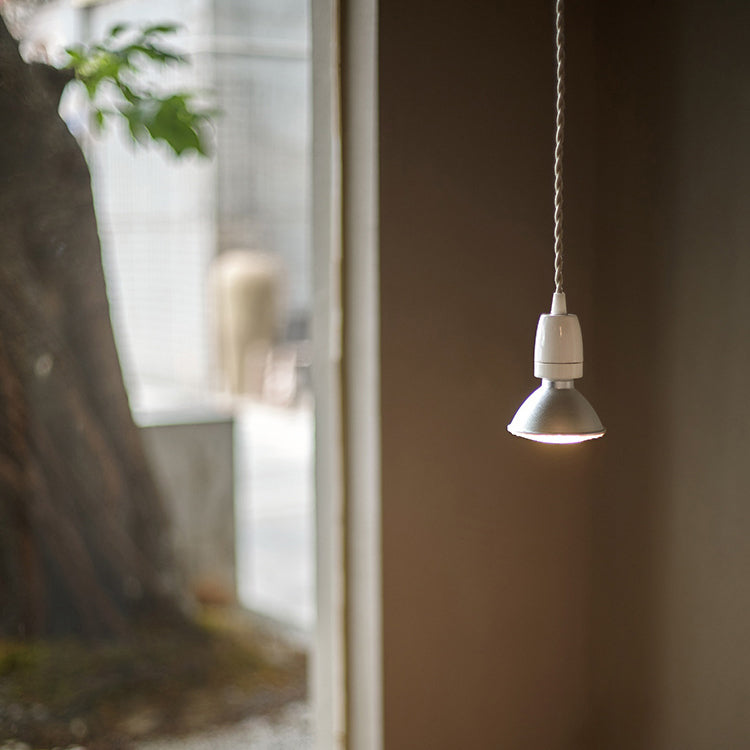 Contemporary Industrial Aluminum Cone Shade Ceramic Head 1-Light Pendant Light For Living Room