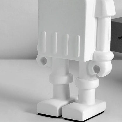 Modern Art Deco Resin Hardware Robot 1-Light Melting Wax Table Lamp For Bedroom