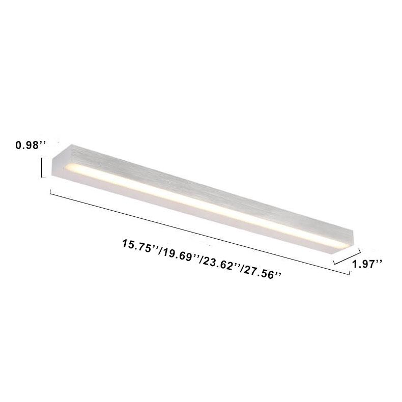 مصباح أمامي للمرآة من الألومنيوم LED من Nordic Linear مزود بمصباح واحد 