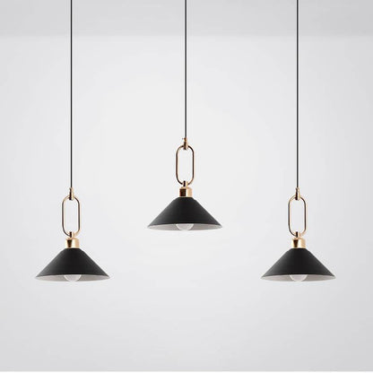 Modern Macarons Umbrella Shade 1/3-Light Metal Ring Pendant Light