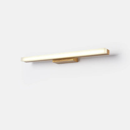 Modern Wood Linear LED Mirror Front Light Wall Sconce Lamps