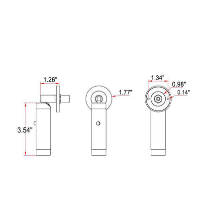 Minimalist Cylinder Rotatable Switch LED Wall Sconce Lamp