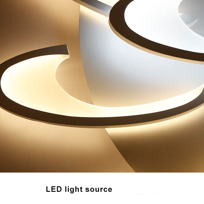 Modern Windmill 3/6-Light LED Flush Mount Lighting