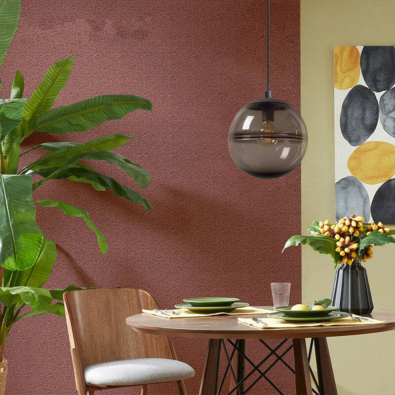 Modern Minimalist Color Glass Orb 1-Light Pendant Light