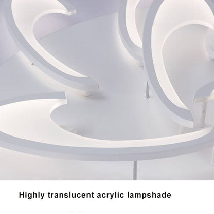 Modern Windmill 3/6-Light LED Flush Mount Lighting