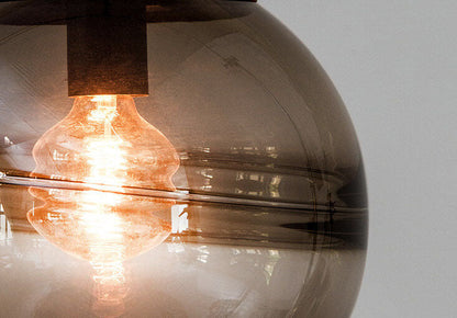 Modern Minimalist Color Glass Orb 1-Light Pendant Light