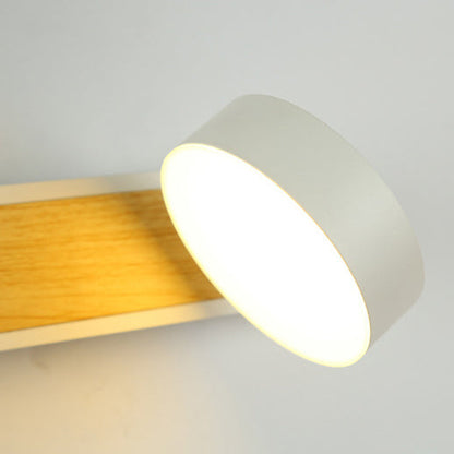 مصباح حائط LED دوار بغطاء من الألومنيوم الحديث 
