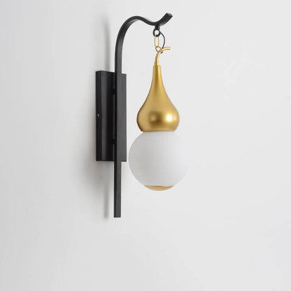 Modern Creative Glass Gourd 1-Light Wall Sconce Lamp