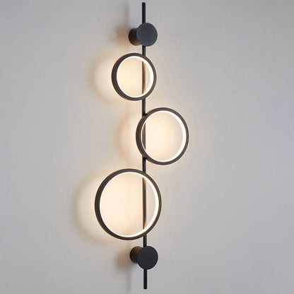 مصباح حائط LED من السيليكون متعدد الدوائر بتصميم عصري بسيط لغرفة المعيشة 