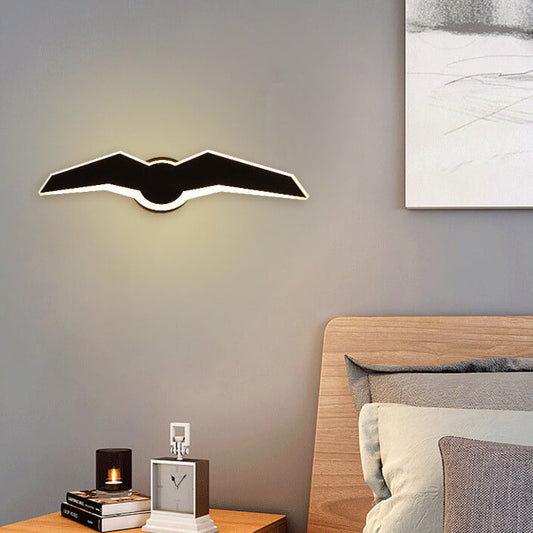 مصباح حائط LED من الحديد والأكريليك بتصميم طائر النورس الإبداعي الشمالي 