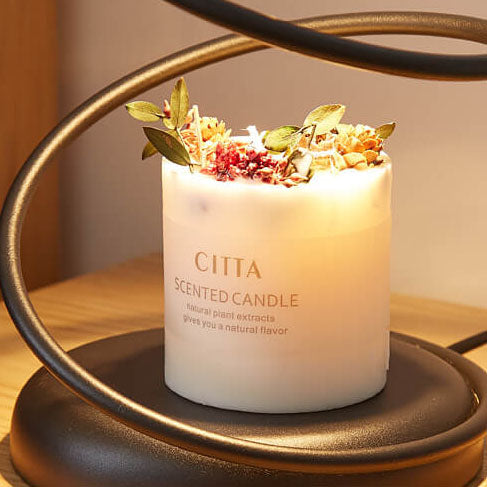 Modern Creative Glass Flower-Shaped 1-Light Melting Wax Table Lamp