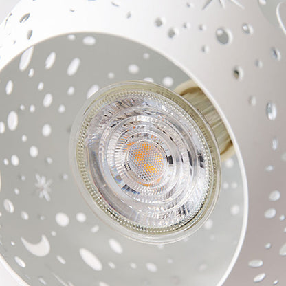 Contemporary Scandinavian Star Orb Disc Base Iron Plastic 1-Light Aromatherapy Melting Wax Table Lamp For Bedroom