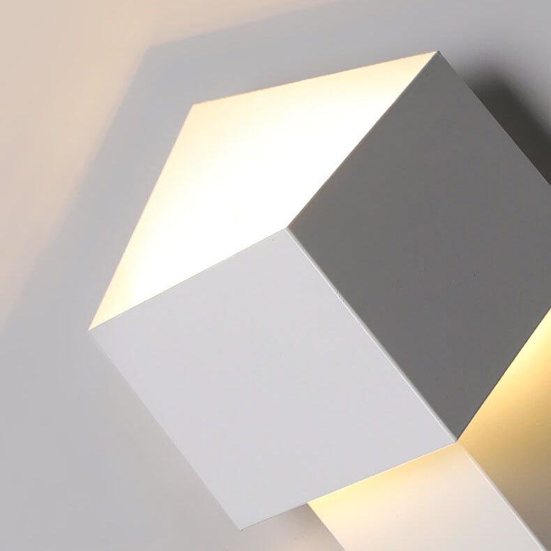 Modern Cream Style Simple Square LED Wall Sconce Lamp