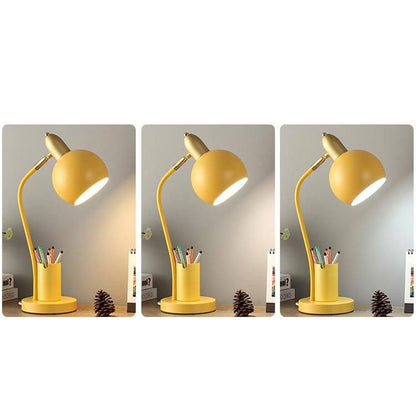 Simple Solid Color Student With Pen Barrel 1-Light Table Lamp