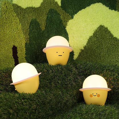 Creative Cute Emoji Silicone LED Night Light Bedside Table Lamp
