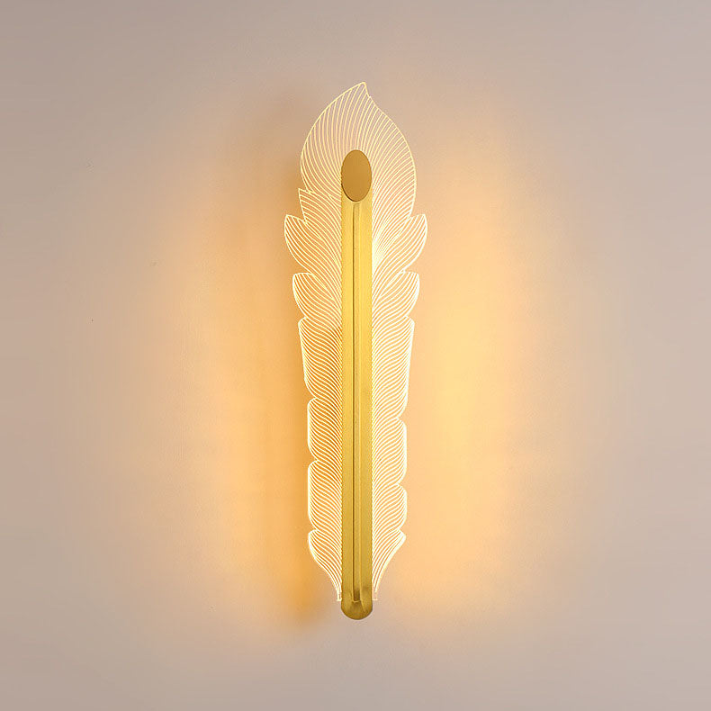 مصباح حائط LED فاخر من الأكريليك على شكل ذيل الفينيق من Nordic Light 