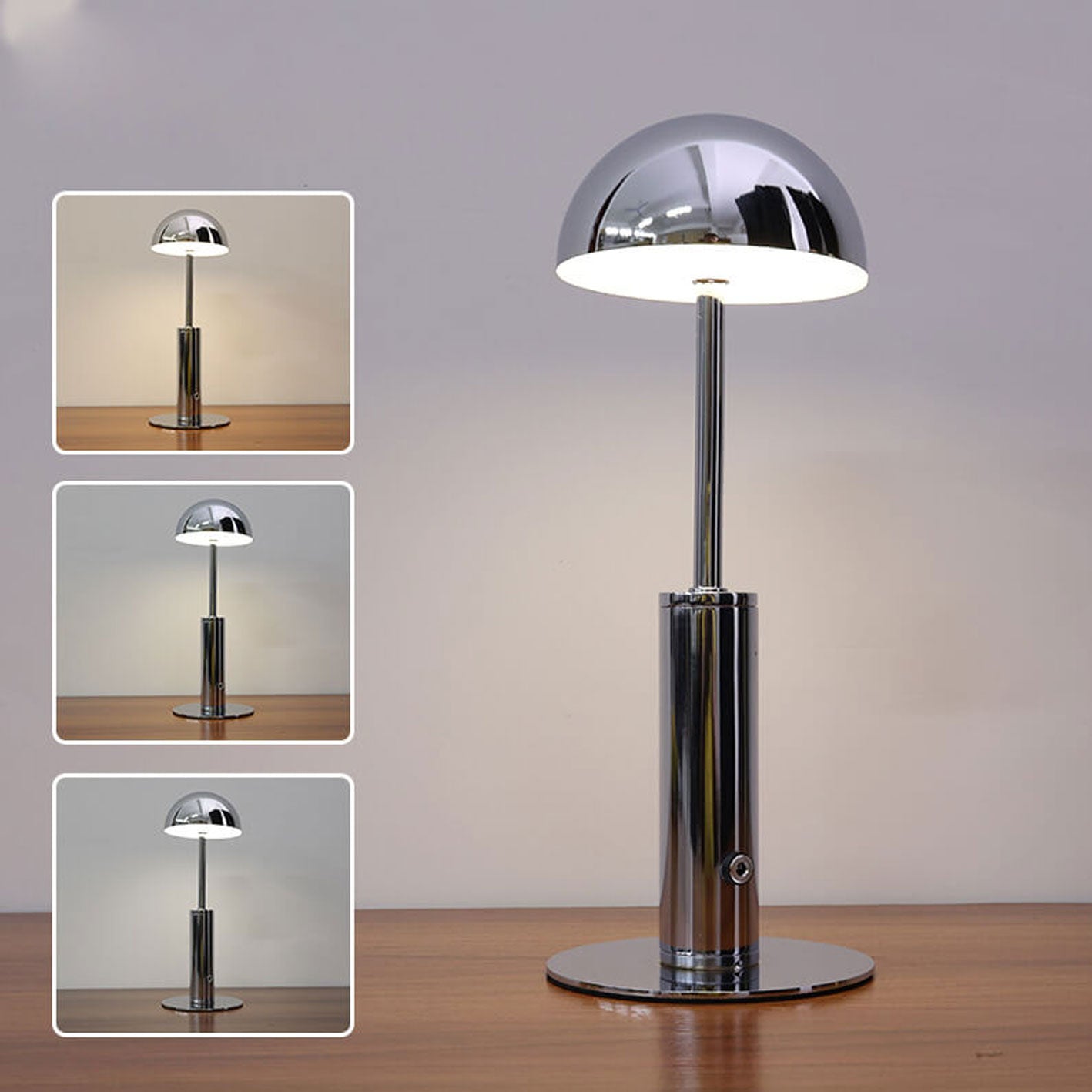 European Wrought Iron LED Rechargeable Table Lamp