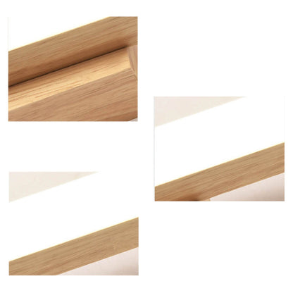 Nordic Minimalist Wooden Long Strip Vanity Light LED Wall Sconce Lamp