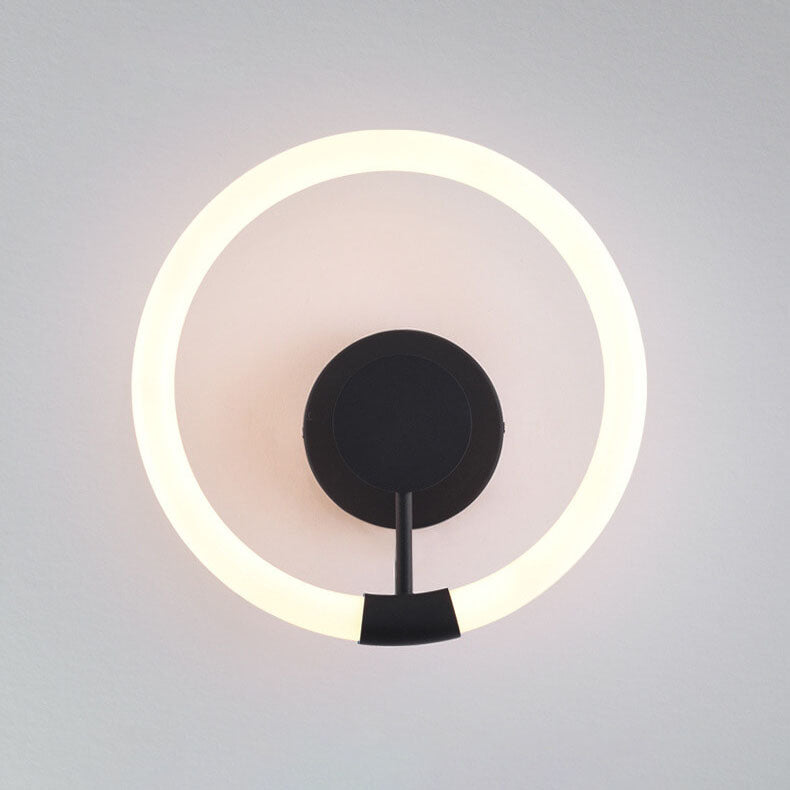 Contemporary Simplicity Circle Acrylic Shade LED Wall Sconce Lamp For Bedroom