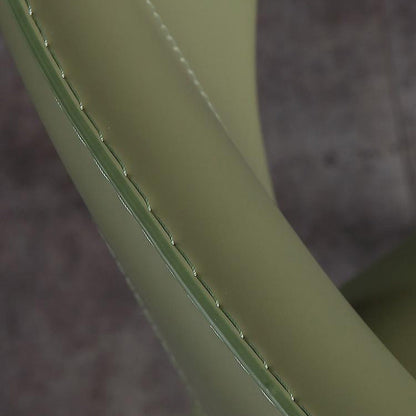 Modern Minimalist Square Artificial Leather Carbon Steel Frame Dining Chair Wing Back Armless For Dining Room