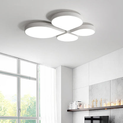 Modern Minimalist Four Leaf Clover Acrylic LED Flush Mount Ceiling Light
