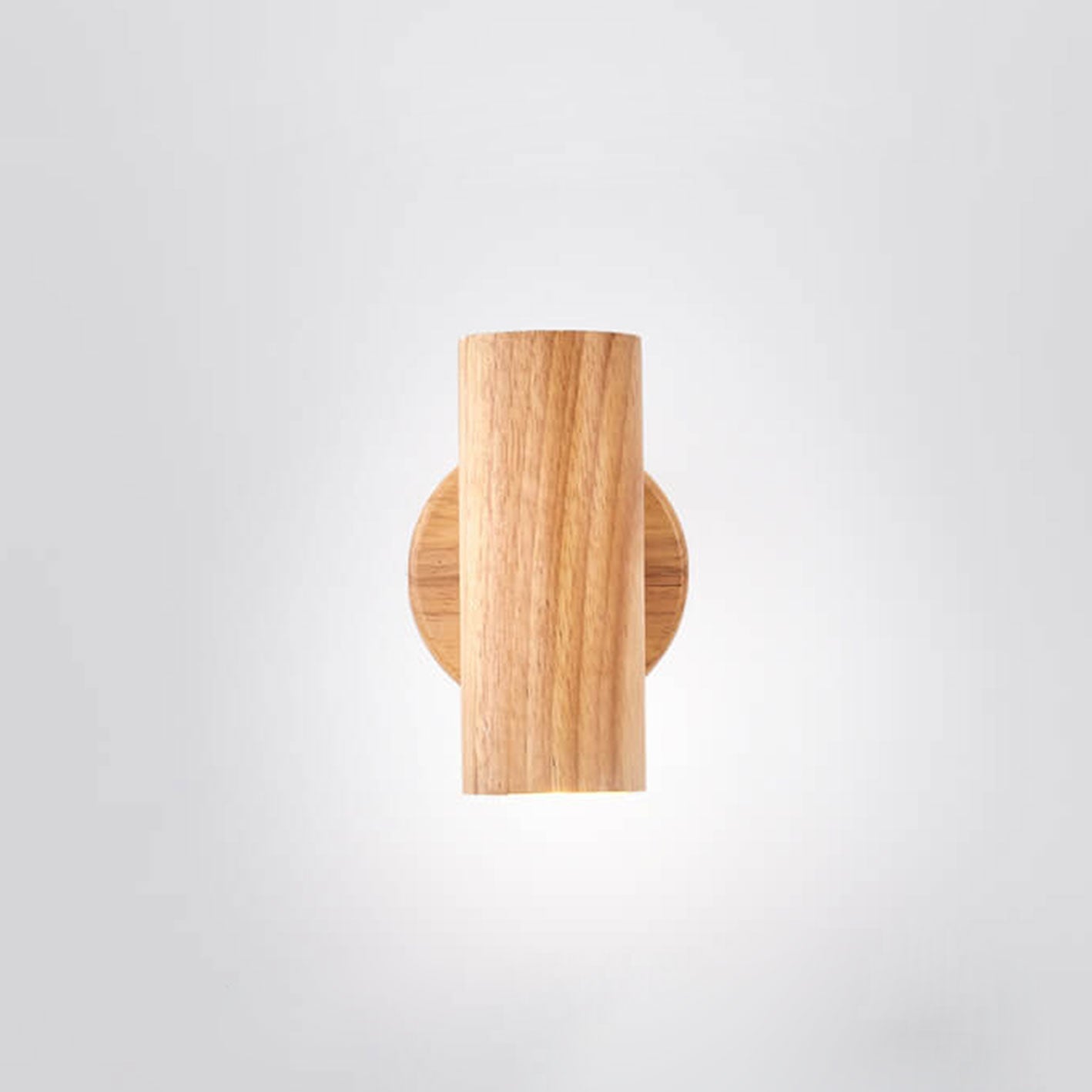 Modern Minimalist Wood Track Spotlight 1/2/3 Light Wall Sconce Lamp
