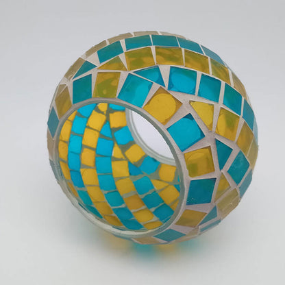 Solar Creative Stained Glass Spiral Pattern Design LED Outdoor Decorative Light