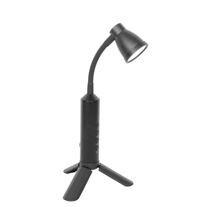Modern Black Metal Type-C LED Portable Table Lamp