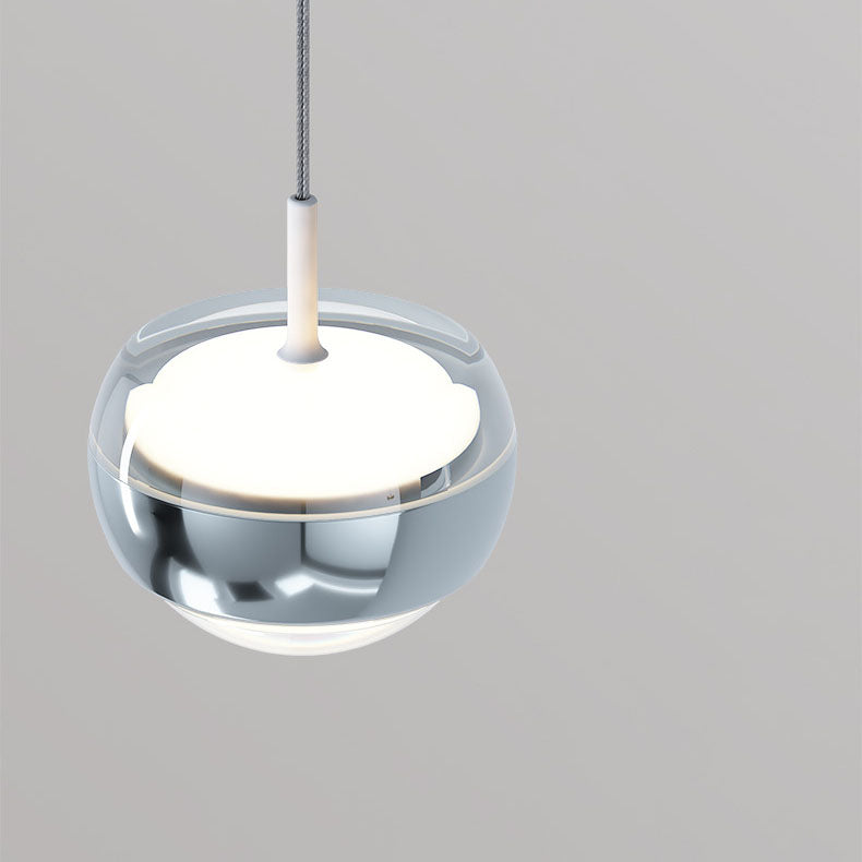 Modern Simplicity Iron Aluminum Semicircle LED Pendant Light For Living Room