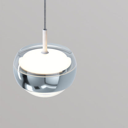 Modern Simplicity Iron Aluminum Semicircle LED Pendant Light For Living Room
