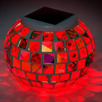 Tiffany Solar Waterproof ABS Mosaic Outdoor LED Lawn Light