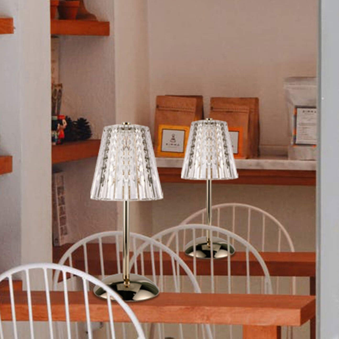 Nordic Light Luxury Aluminum Alloy USB Charging LED Night Light Table Lamp