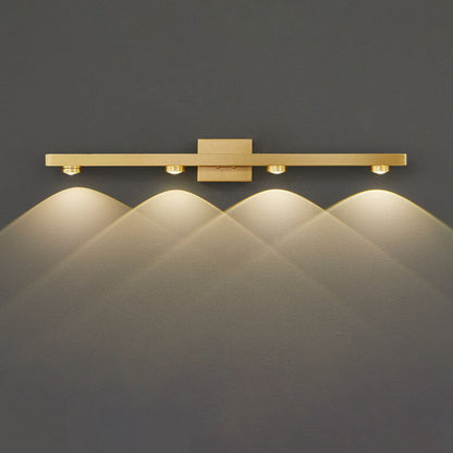 Modern Retro All Copper LED Vanity Light Wall Sconce Lamp