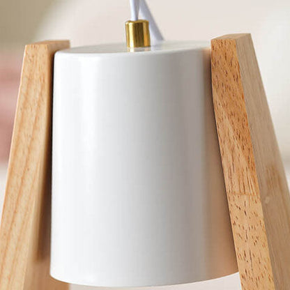 Japanese Simple Cone Iron Log 1-Light Melting Wax Table Lamp