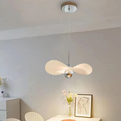Modern Minimalist White Seashell LED Pendant Light