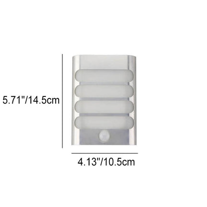 مصباح حائط LED عصري مستطيل الشكل من الألومنيوم قابل لإعادة الشحن عبر USB 
