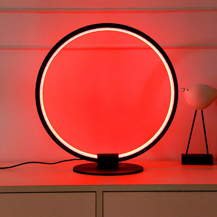 Modern Acrylic Ring Design RGB Lighting LED Table Lamp
