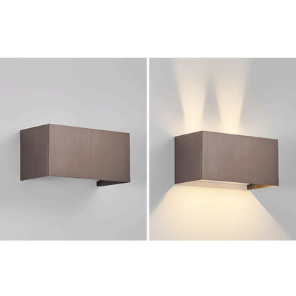 Nordic Minimalist Aluminum Square Flat Adjustable Beam LED Reading Wall Sconce Lamp