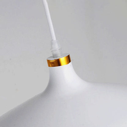 Modern Light Luxury Half Round Aluminum 1-Light Pendant Light