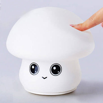 Creative Cartoon Mushroom Silicone Night Light LED Table Lamp