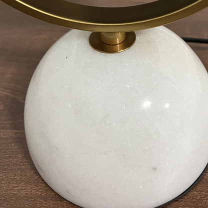 Modern Creative Round Marble Base Rotatable 1-Light Table Lamp