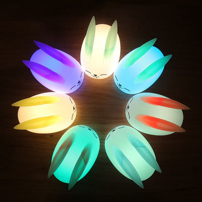 Modern Creative Rabbit Silicone LED Night Light Table Lamp