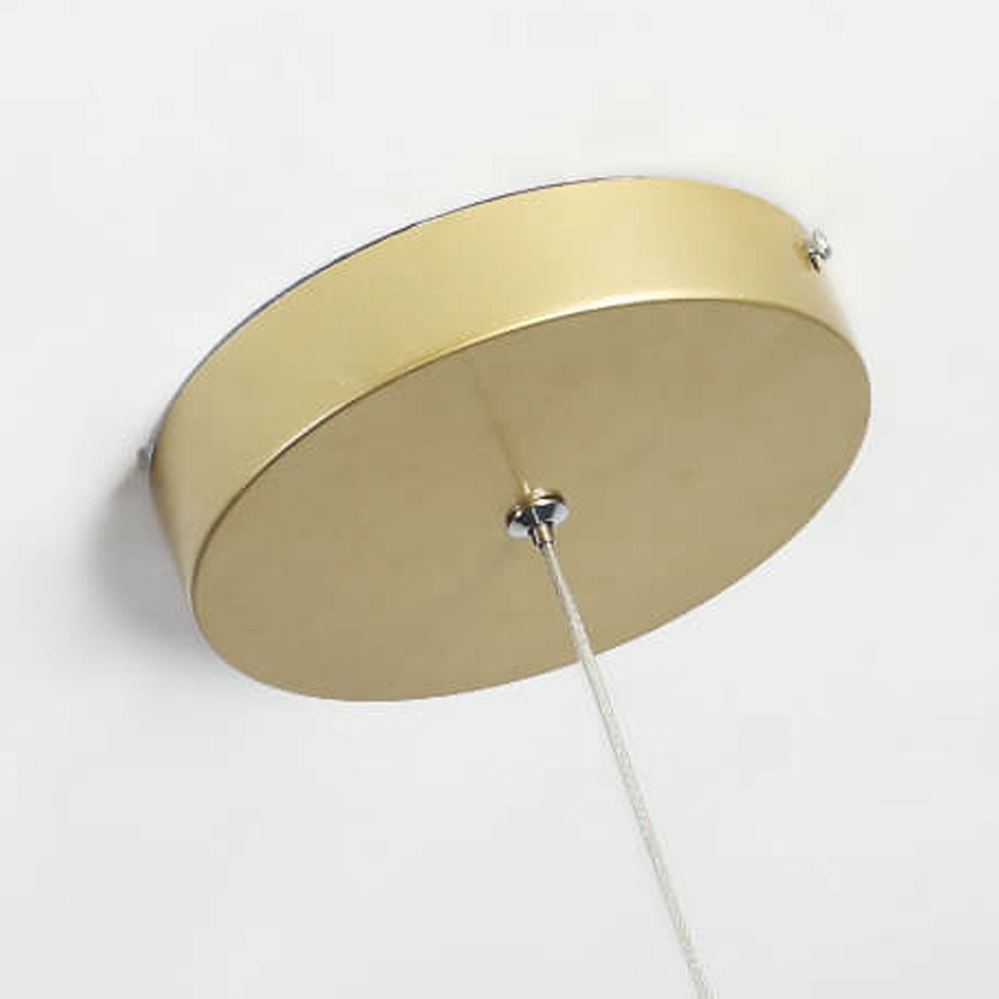 مصباح LED معلق على شكل حلقة هندسية من الحديد بتصميم إسكندنافي بسيط 
