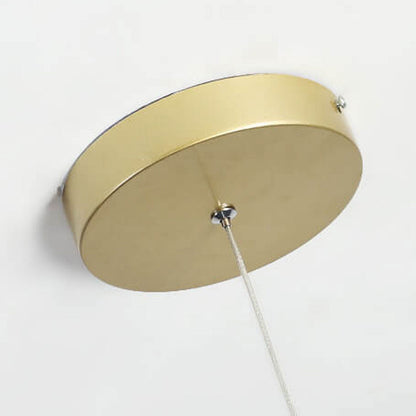 مصباح LED معلق على شكل حلقة هندسية من الحديد بتصميم إسكندنافي بسيط 