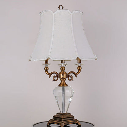 European Light Luxury Zinc Alloy Crystal 1-Light Table Lamp